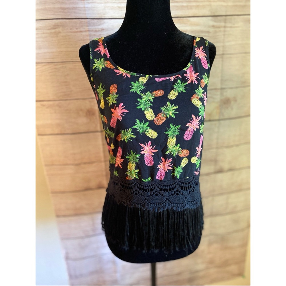 pineapple & aloha beach 3 Tank Tops  Shirt Small